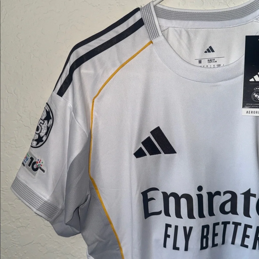 ✅NWT Men Adidas Real Madrid Mbappe Soccer Jersey